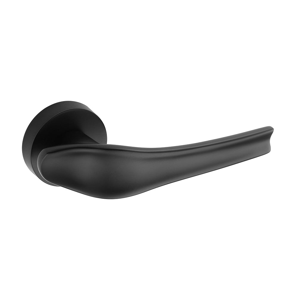 IPSA Dove Moderna Series Handle On Rose One Pair without Lock Body and Cylinder Finish: Black